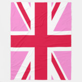 UK Gay Pride (Pink Union Jack) (Gay British Flag) Fleecedecke (Vorderseite)