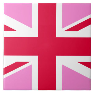UK Gay Pride (Pink Union Jack) (Gay British Flag) Fliese