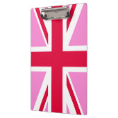 UK Gay Pride (Pink Union Jack) (Gay British Flag) Klemmbrett (Links)