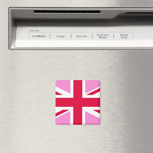 UK Gay Pride (Pink Union Jack) (Gay British Flag) Magnet (In Situ (Geschirrspüler))