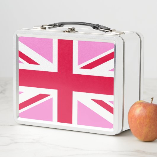 UK Gay Pride (Pink Union Jack) (Gay British Flag) Metall Brotdose (Beispiel)