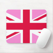 UK Gay Pride (Pink Union Jack) (Gay British Flag) Mousepad (Mit Mouse)