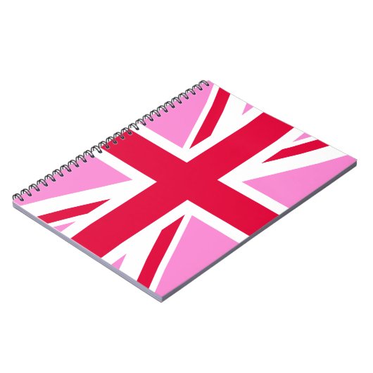 UK Gay Pride (Pink Union Jack) (Gay British Flag) Notizblock (Linke Seite)