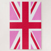 UK Gay Pride (Pink Union Jack) (Gay British Flag) Puzzle (Vertikal)