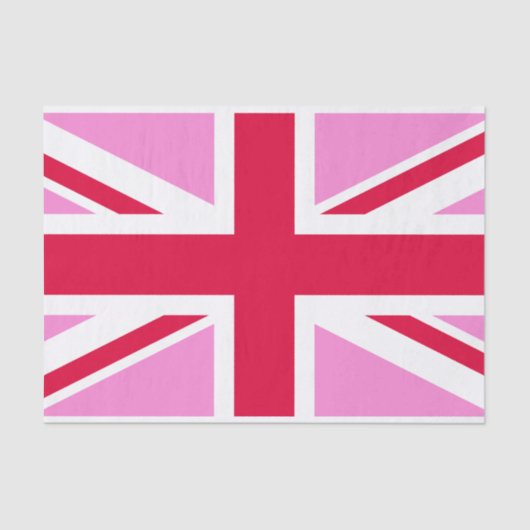 UK Gay Pride (Pink Union Jack) (Gay British Flag) Seidenpapier (Vorderseite)