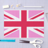UK Gay Pride (Pink Union Jack) (Gay British Flag) Seidenpapier (Handwerk)
