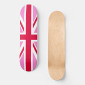 UK Gay Pride (Pink Union Jack) (Gay British Flag) Skateboard (Vorderseite)