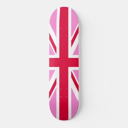 UK Gay Pride (Pink Union Jack) (Gay British Flag) Skateboard (Vorderseite)