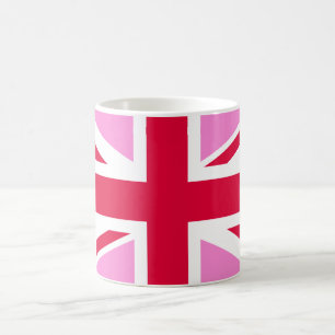 UK Gay Pride (Rosa Union Jack) (Gay British Flag) Kaffeetasse