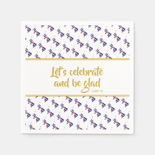 UK GROSSBRITANNIEN - Christliches Papier für kunde Serviette (Vorderseite)