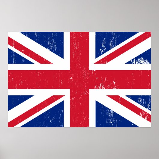 UK Großbritannien England Englische Flagge Poster (Vorne)