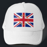 UK Großbritannien Union Jack European Gewerkschaft Truckerkappe<br><div class="desc">Großbritannien,  Großbritannien,  Union Jack,  European,  Gewerkschaft Flag,  eu,  europe,  europa,  englisch,  britisch,  englisch,  nationalistisch,  nationalismus,  patriot,  britain,  patriotismus,  patriotisch,  groß,  wieder groß,  britisch,  brüchig,  Gewerkschaft,  Jack,  Flagge,  Sterne,  ja,  bleiben</div>