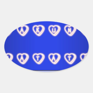 UK HAKUNA MATATA IMMER.pnng Ovaler Aufkleber