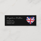 UK Herz Mini Visitenkarte (Vorderseite)