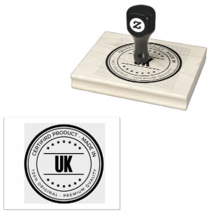 UK Holz Kunst Sepia Komfortgriffgriff Perfekt Gummistempel