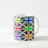 UK Multihue Flags Tasse (VorderseiteRechts)