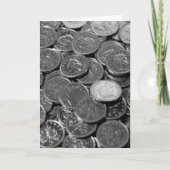 UK-Münzkarte mit 5 Pence Karte (Vorderseite)