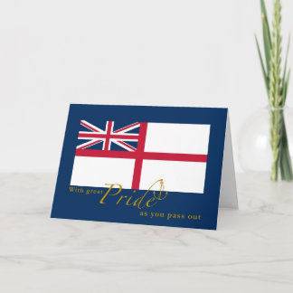 UK Navy überholt British White Ensign & Anchor Karte
