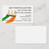 UK Paint Contract Business Cards Visitenkarte (Vorne/Hinten)