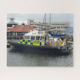 UK-Patrouillenboot der Polizei, Rothesay, Isle of Puzzle