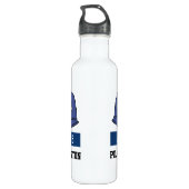 UK Police Constable Helmet - Name und Nummer hinzu Edelstahlflasche (Rückseite)