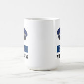 UK Police Flat Cap - Nummer und Name hinzufügen Kaffeetasse (Mittel)