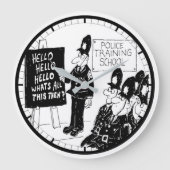 UK Police Training School Große Wanduhr (Vorderseite)