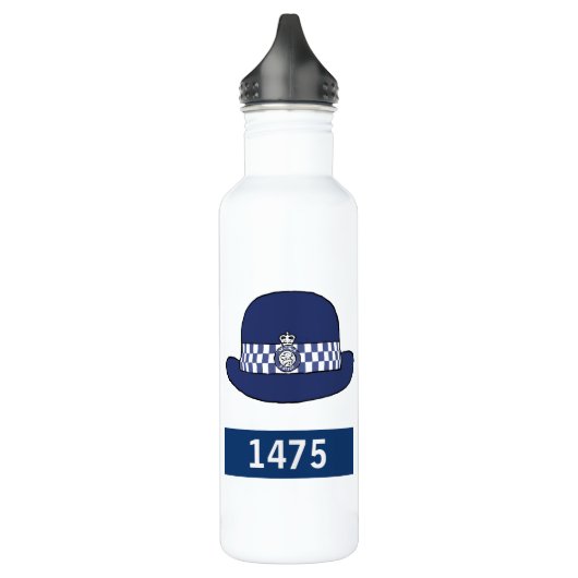 UK Police Woman mit WPC Hat - Abzeichen Nummer hin Edelstahlflasche (Links)
