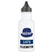UK Police WPC Hat - Zahl und Name hinzufügen Edelstahlflasche (Links)