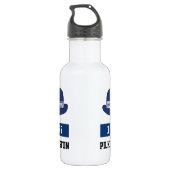 UK Police WPC Hat - Zahl und Name hinzufügen Edelstahlflasche (Rückseite)