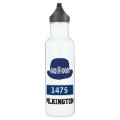 UK Police WPC Hat - Zahl und Name hinzufügen Edelstahlflasche (Rechts)