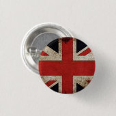 UK Pride Grunge UK-Flagge Button (Vorne & Hinten)