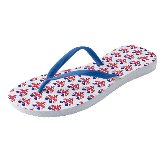 UK Royal Union Jack Flag Badesandalen (Schrägansicht)
