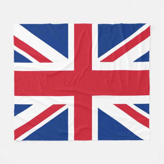 UK Royal Union Jack Flag Fleecedecke (Vorderseite (Horizontal))