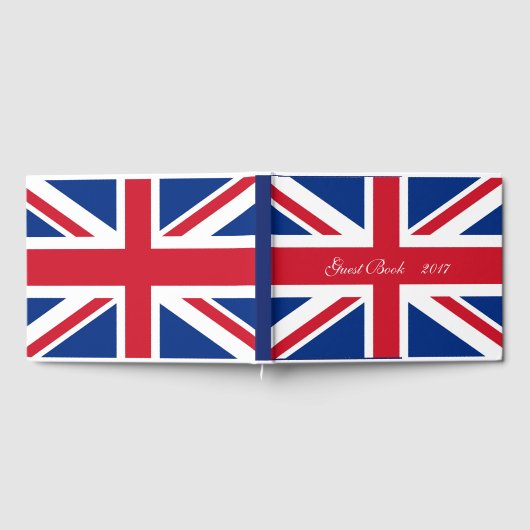 UK Royal Union Jack Flag Gästebuch (Voll)