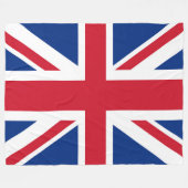 UK Royal Union Jack Flag groß Fleecedecke (Vorderseite (Horizontal))