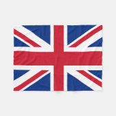 UK Royal Union Jack Flag klein Fleecedecke (Vorderseite (Horizontal))