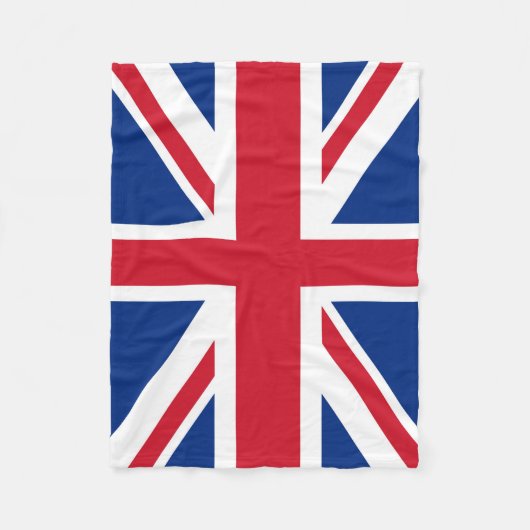 UK Royal Union Jack Flag klein Fleecedecke (Vorderseite)
