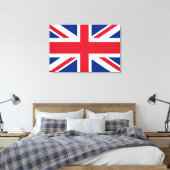 UK Royal Union Jack Flag Leinwanddruck (Insitu (Schlafzimmer))