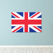 UK Royal Union Jack Flag Leinwanddruck (Insitu (Holzboden))
