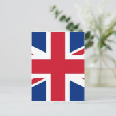 UK Royal Union Jack Flag Postkarte (Stehend Vorderseite)