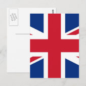 UK Royal Union Jack Flag Postkarte (Vorne/Hinten)