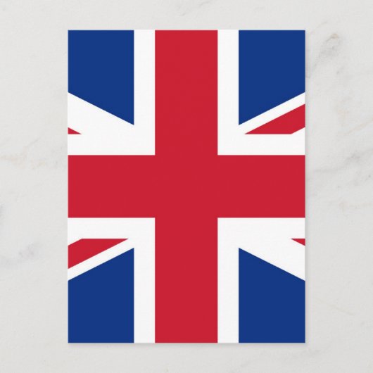 UK Royal Union Jack Flag Postkarte (Vorderseite)