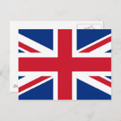 UK Royal Union Jack Flag Postkarte (Vorne/Hinten)