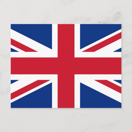 UK Royal Union Jack Flag Postkarte (Vorderseite)