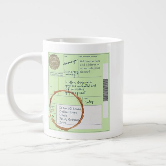 UK RX Prescription TASSE - Personalisierter Funny  (Links)