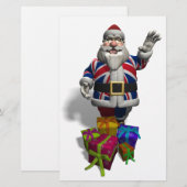 UK Santa Claus Briefpapier (Vorne/Hinten)