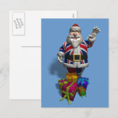 UK Santa Claus Feiertagspostkarte (Vorne/Hinten)