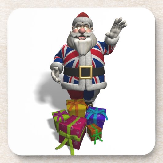 UK Santa Claus Untersetzer (Vorderseite)