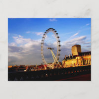 UK) Schöne LONDON EYE Szenerie Postcard